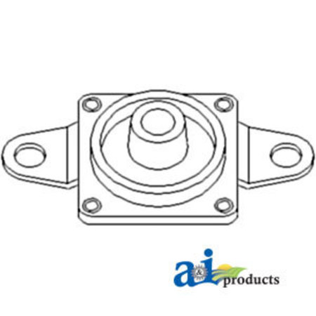 A & I Products Bracket, Radiator Mounting Plate 2" x2" x1" A-378710R91